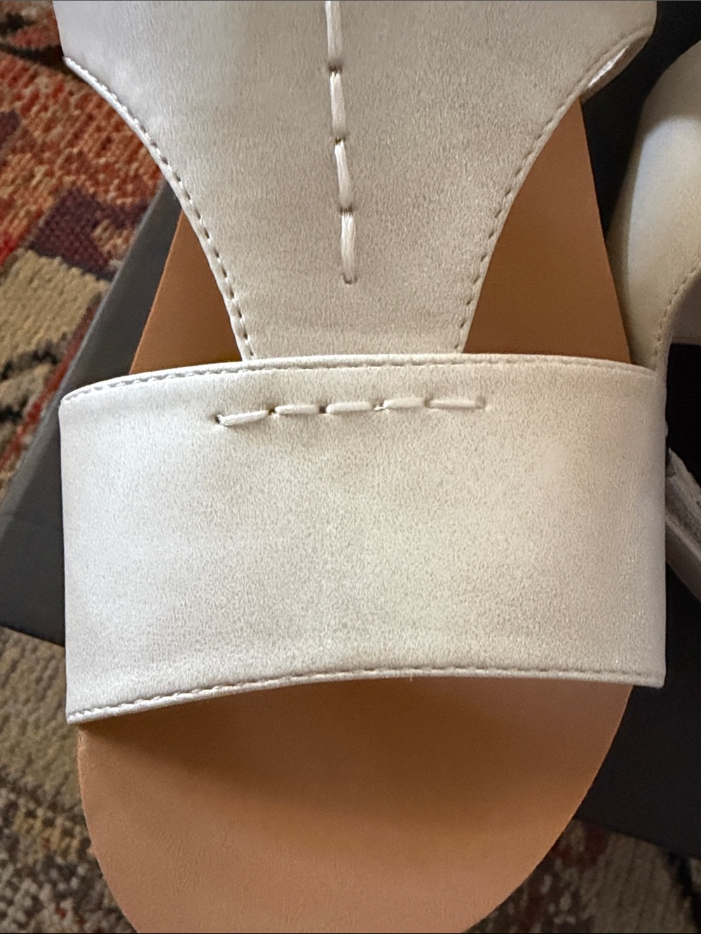 Corkys White/Off-White Slingback Comfort Sandals - Picture 6 of 7